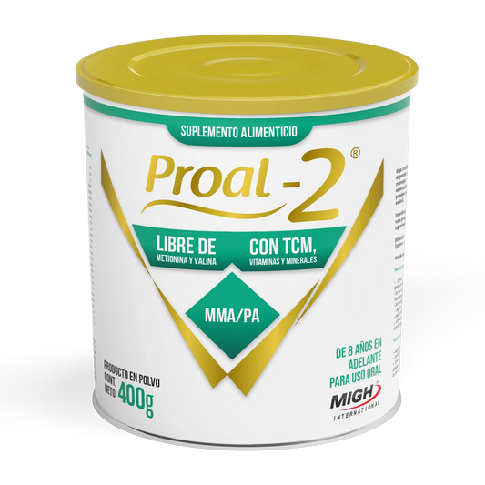 Proal-2® | Suplemento sin Metionina y Valina para acidemia metilmalónica (MMA) y acidemia propiónica (PA) infantil