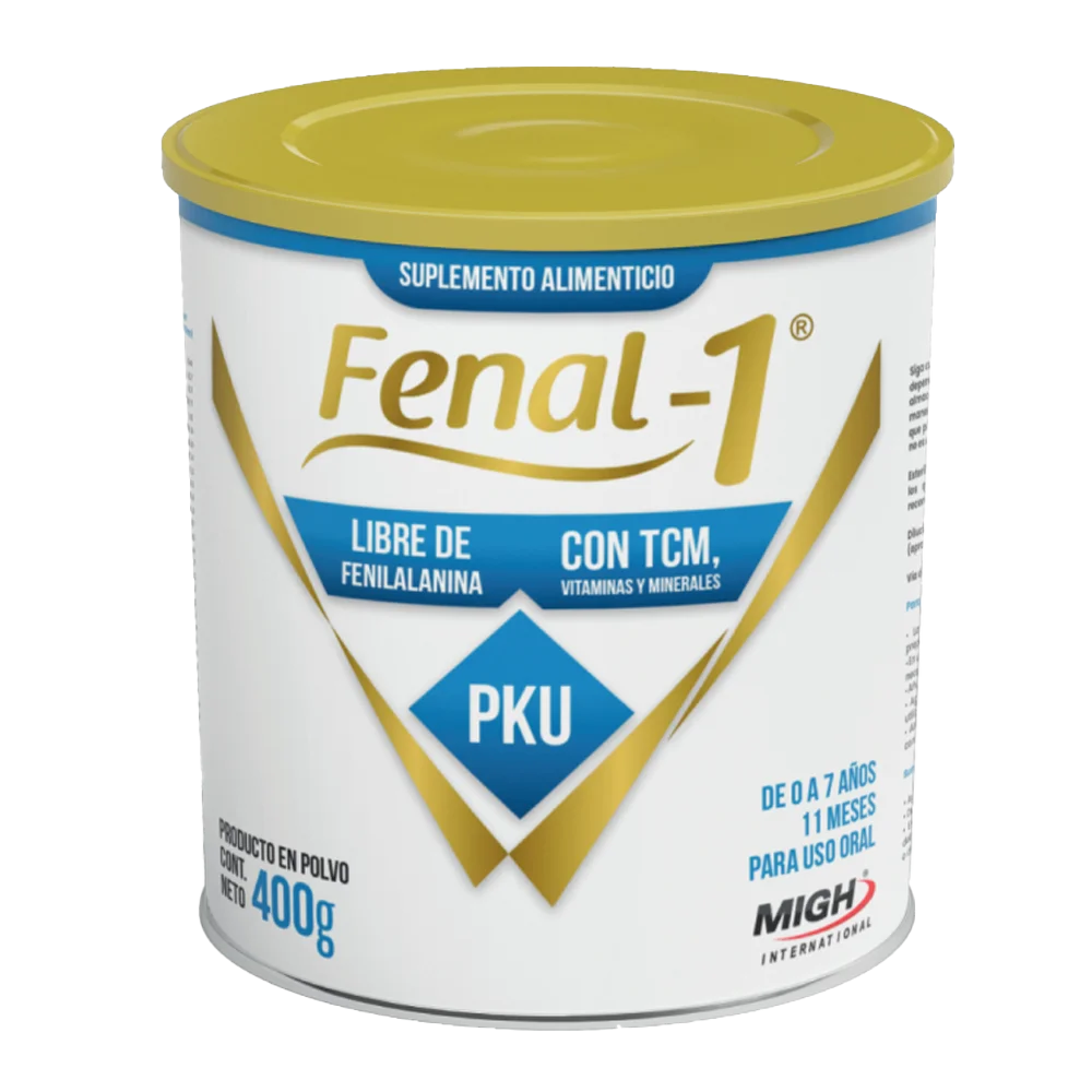 Fenal-1® | Suplemento para Fenilcetonuria en Niños hasta 8 años | Migh - lata 400 gramos