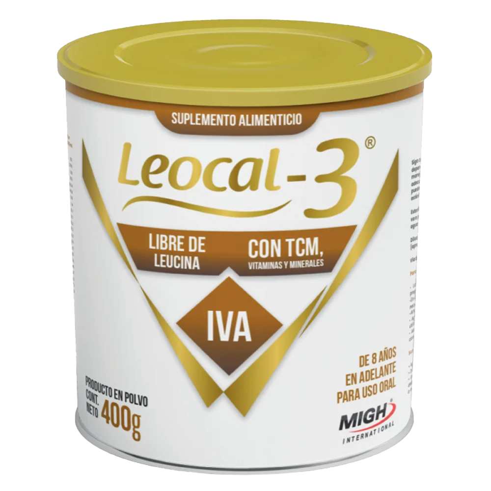 Leocal-3® Polvo - Suplemento Libre de Leucina para Adolescentes y Adultos | Acidemia Isovalérica