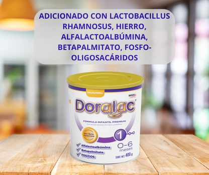 DORALAC® 1 - Fórmula Infantil con Probióticos y hierro para Lactantes (0-6 meses) | Nutrición Completa