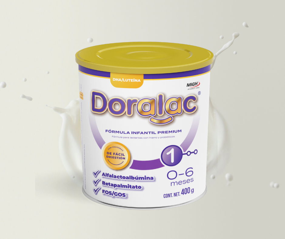 DORALAC® 1 - Fórmula Infantil con Probióticos y hierro para Lactantes (0-6 meses) | Nutrición Completa