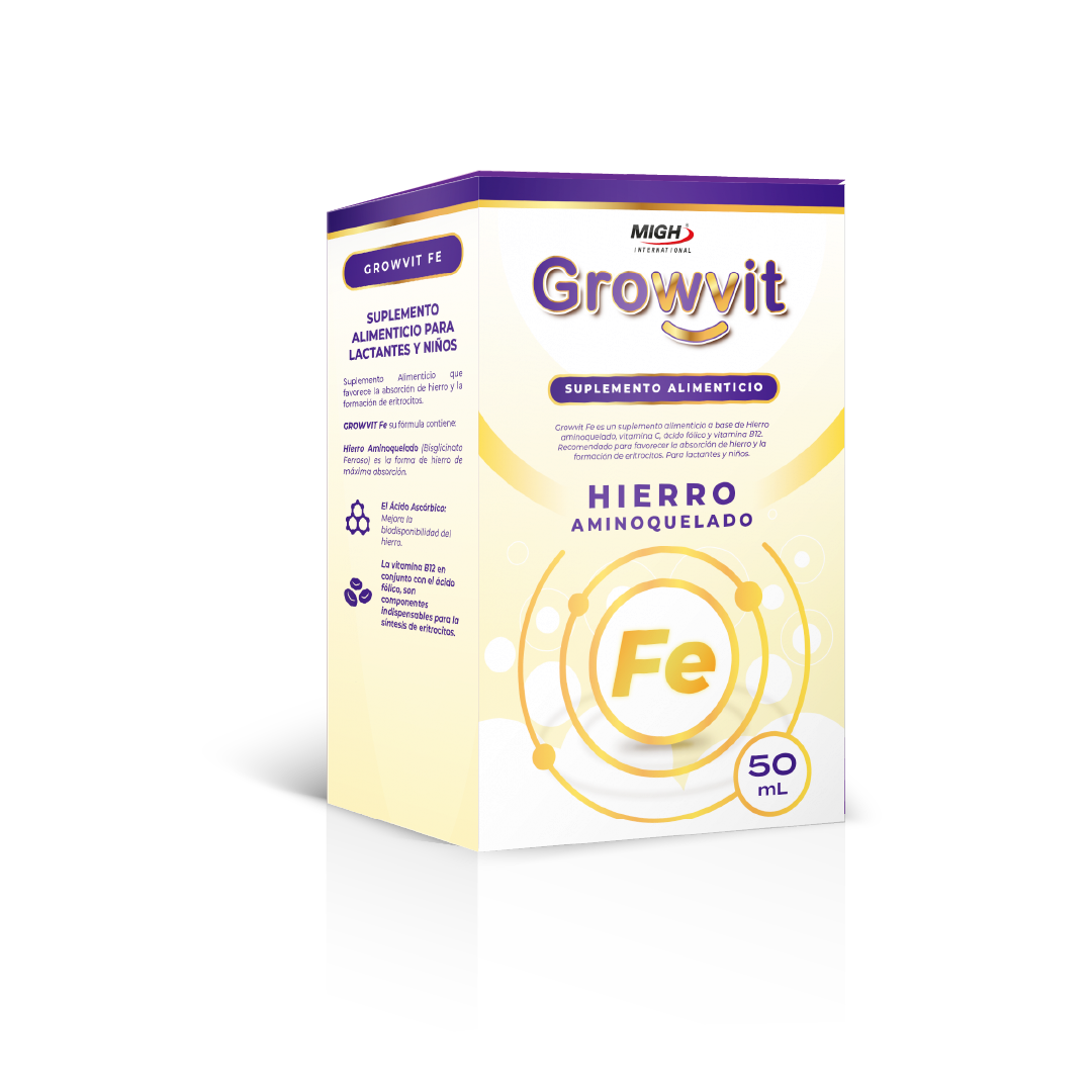 Growvit Fe 50 ml | Hierro y vitaminas en gotas