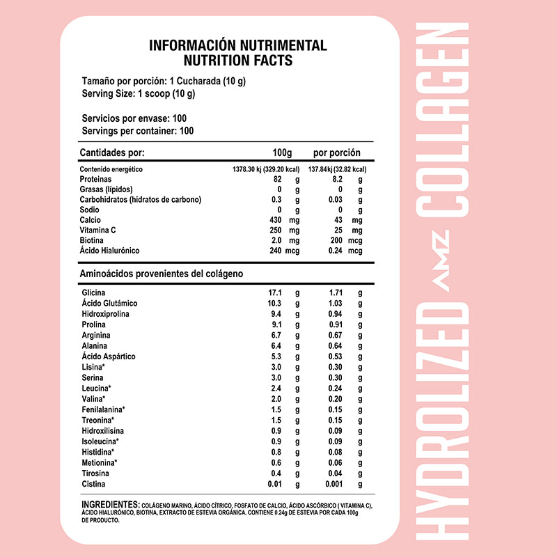Colágeno hidrolizado AMZ Hydrolized Collagen 1 kg
