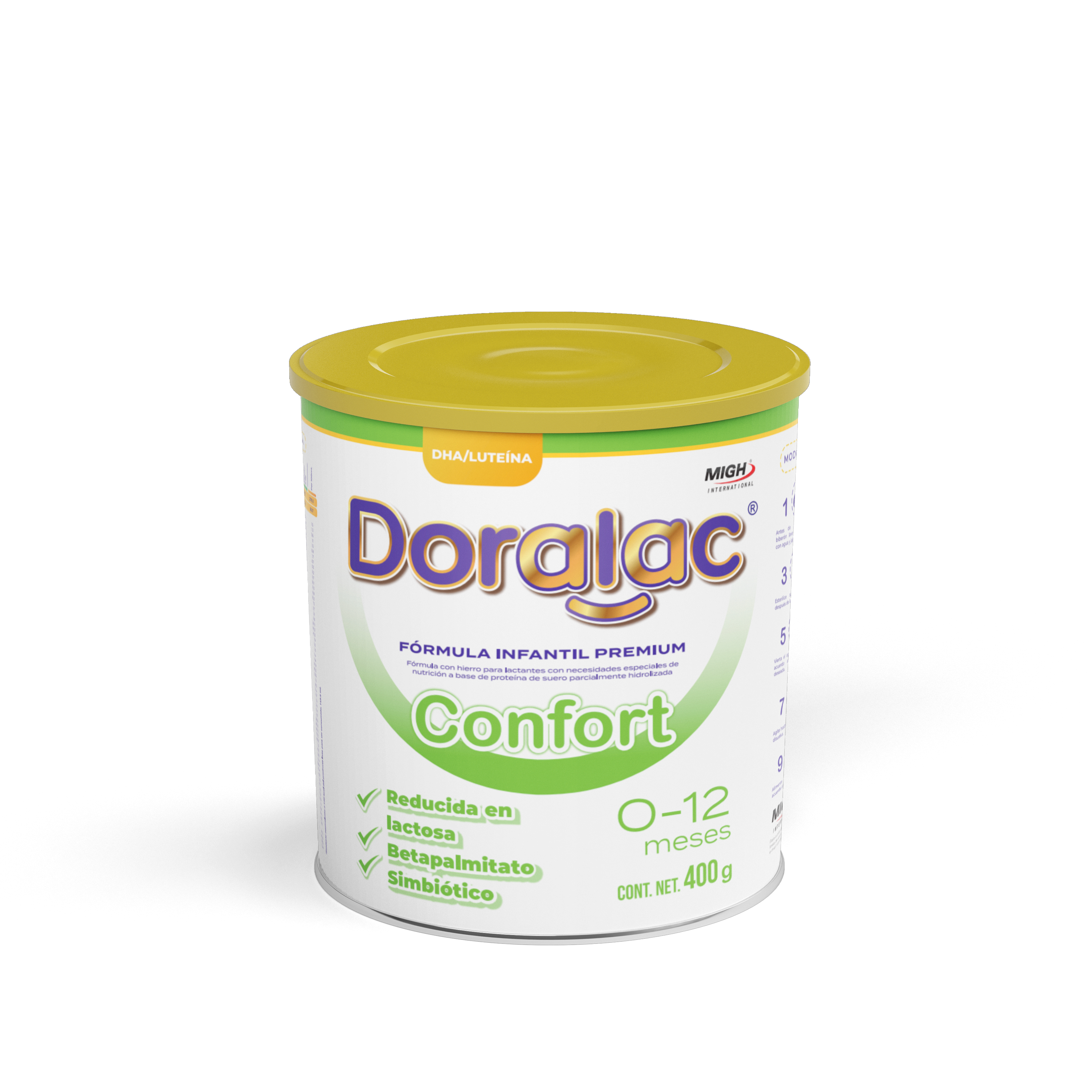 DORALAC® CONFORT - Fórmula para Cólicos y Estreñimiento | Proteína Hidrolizada (0-12 meses)
