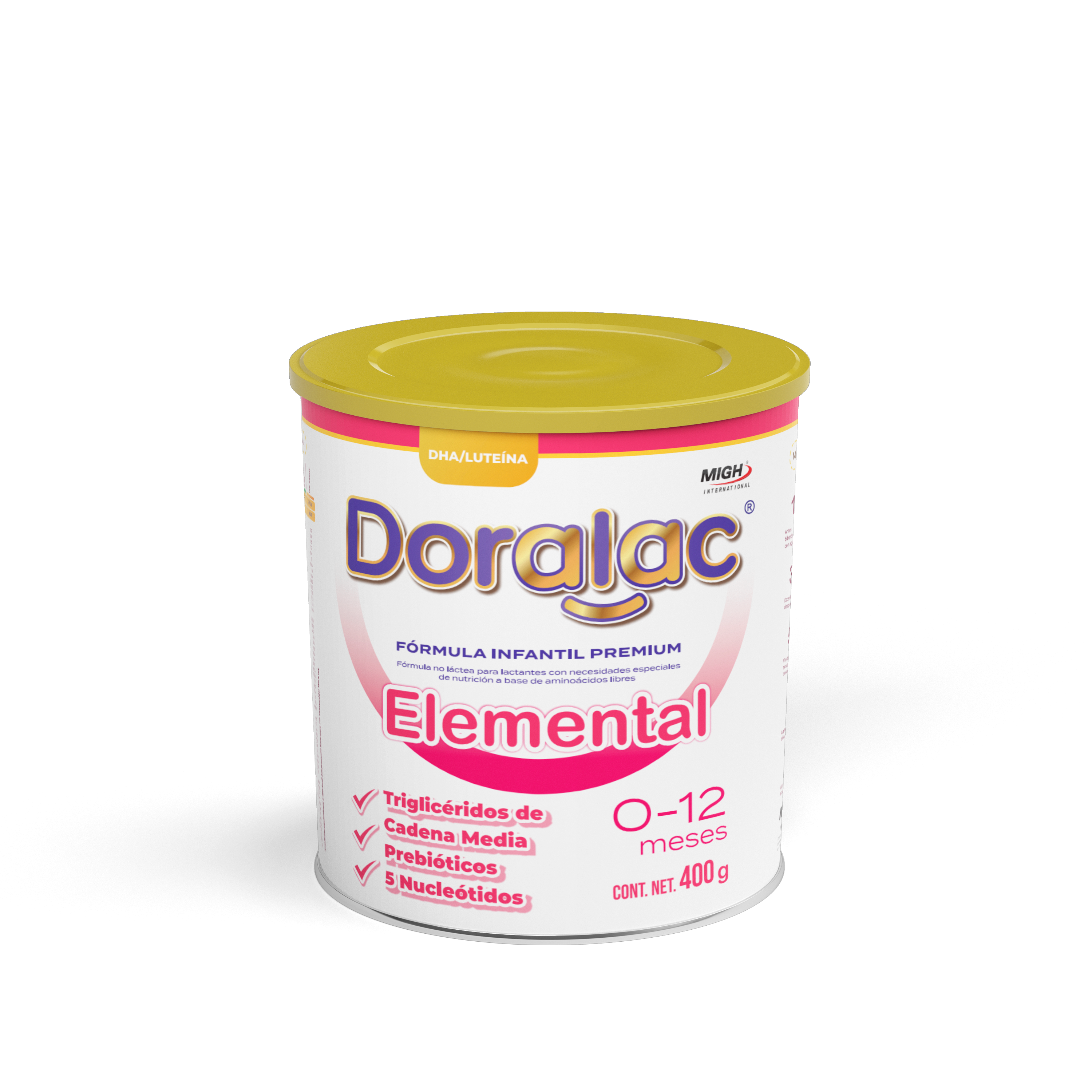 DORALAC® ELEMENTAL - Fórmica a Base de Aminoácidos para Alergias Múltiples y Malabsorción