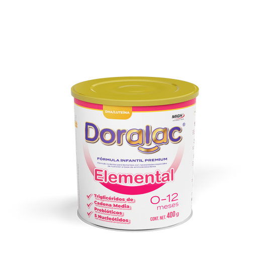 DORALAC® ELEMENTAL - Fórmica a Base de Aminoácidos para Alergias Múltiples y Malabsorción