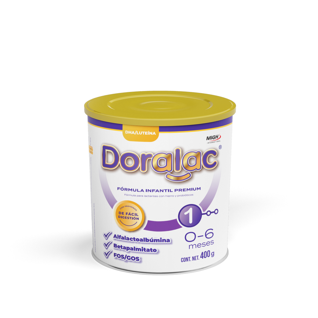 DORALAC® 1 - Fórmula Infantil con Probióticos y hierro para Lactantes (0-6 meses) | Nutrición Completa