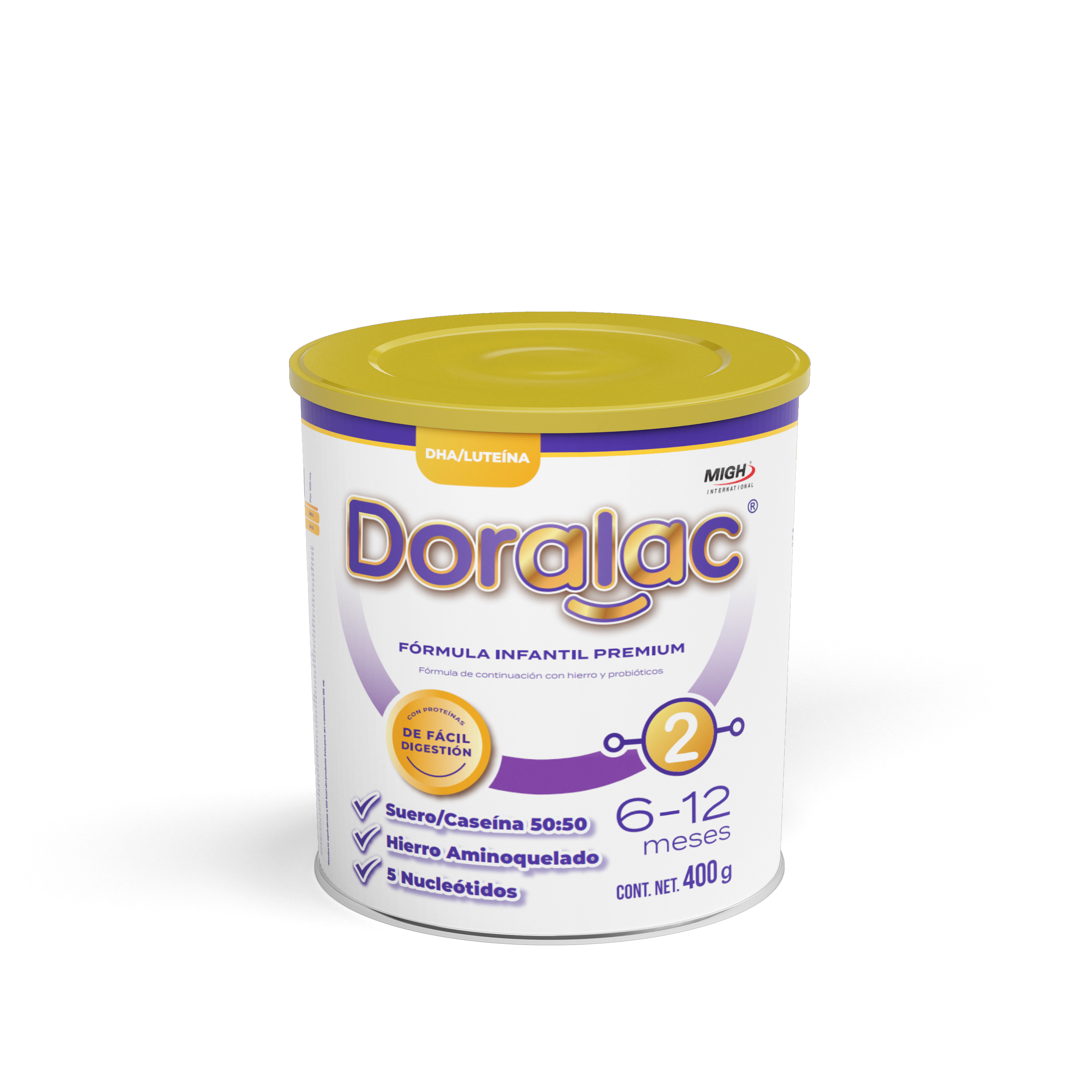 DORALAC® 2 - Fórmula de Continuación con Probióticos y DHA para Bebés (6-12 meses)