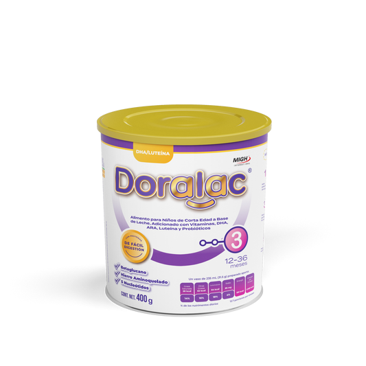 DORALAC® ARROZ 3 - Fórmula de Continuación a Base de Arroz para APLV (1-3 años)