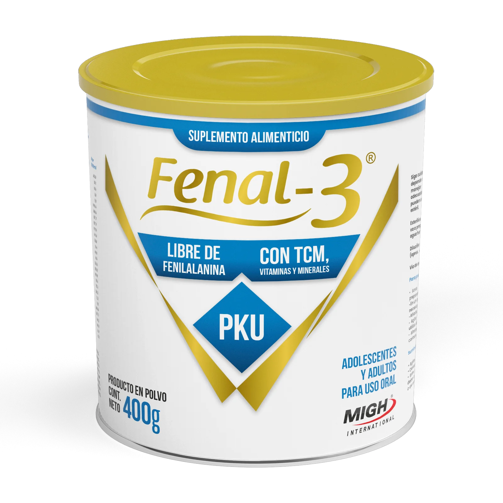 Fenal-3® Polvo - Suplemento para Fenilcetonuria (PKU) Adolescentes/Adultos