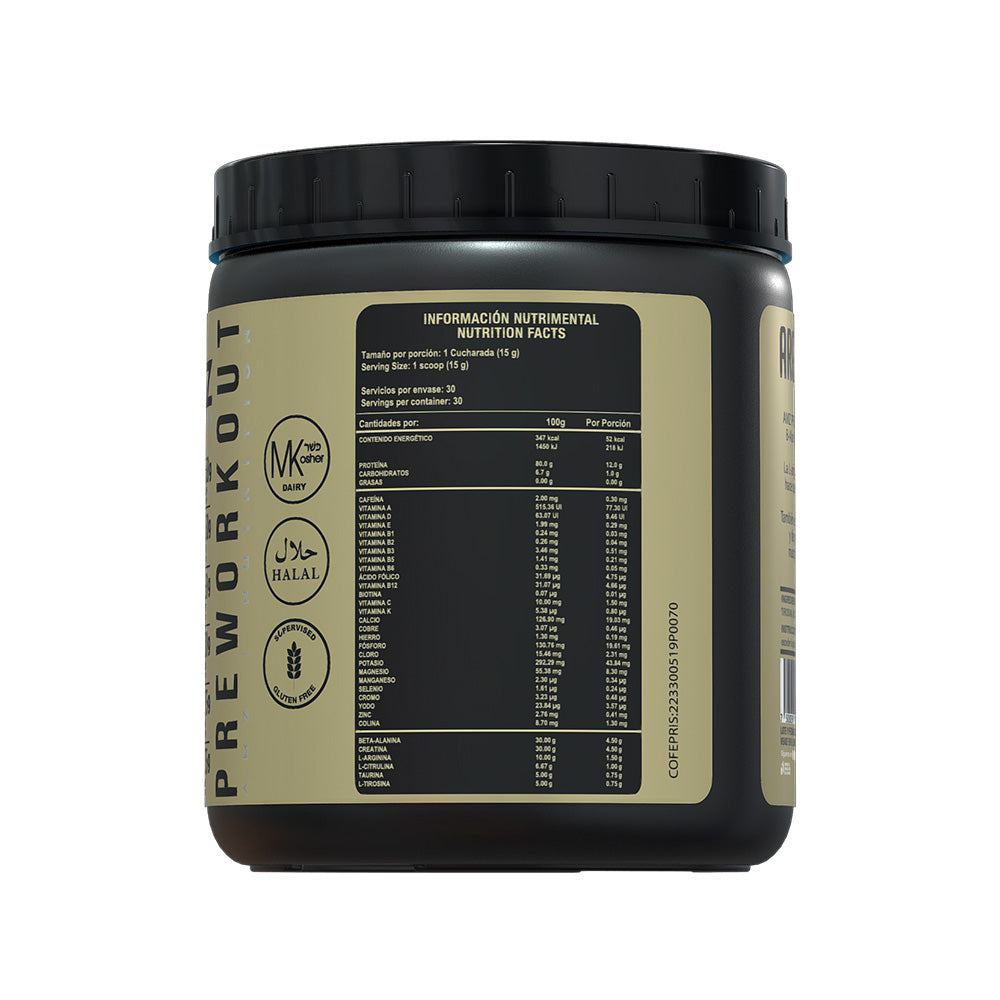 AMZ Pre Workout 450 g • Ponche de frutas
